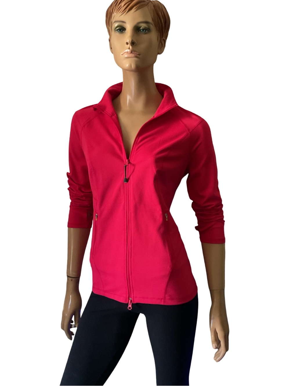 ZELLA RICH PINK FULL ZIP PERFORMANCE JACKET Sz M - NWT